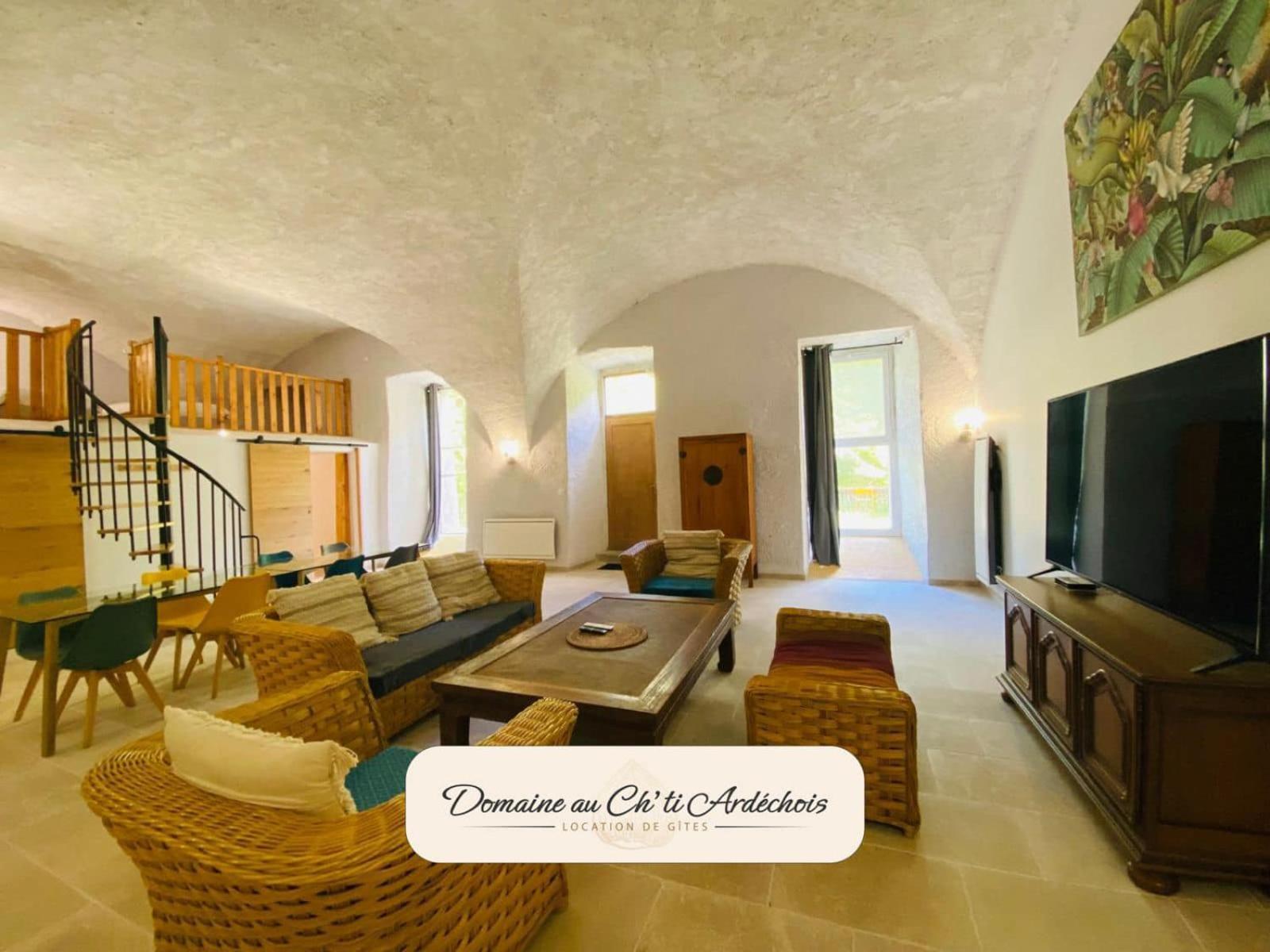 Gite De Groupe - Domaine Au Ch'Ti Ardechois Rochessauve ภายนอก รูปภาพ